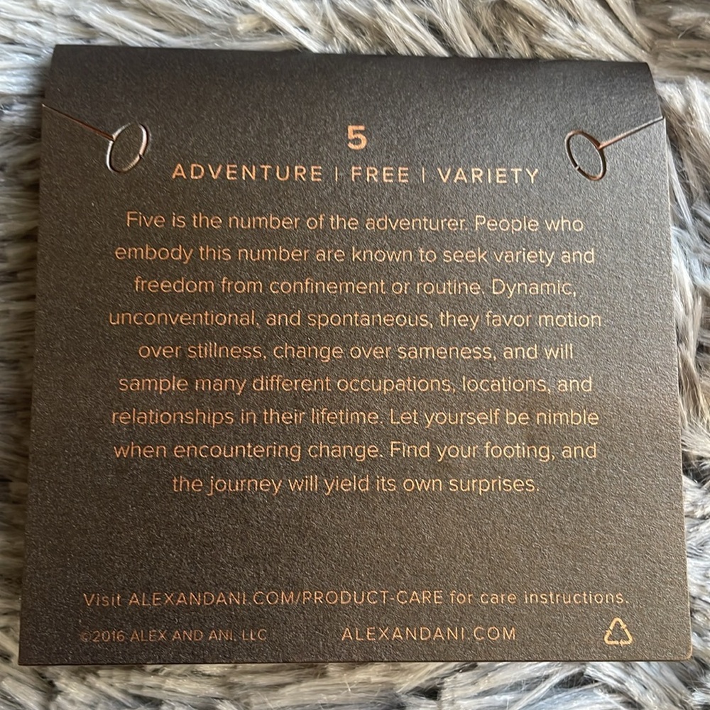 Alex and Ani Numerology ‘5’ Bracelet & Necklace Set - Picture 10 of 10